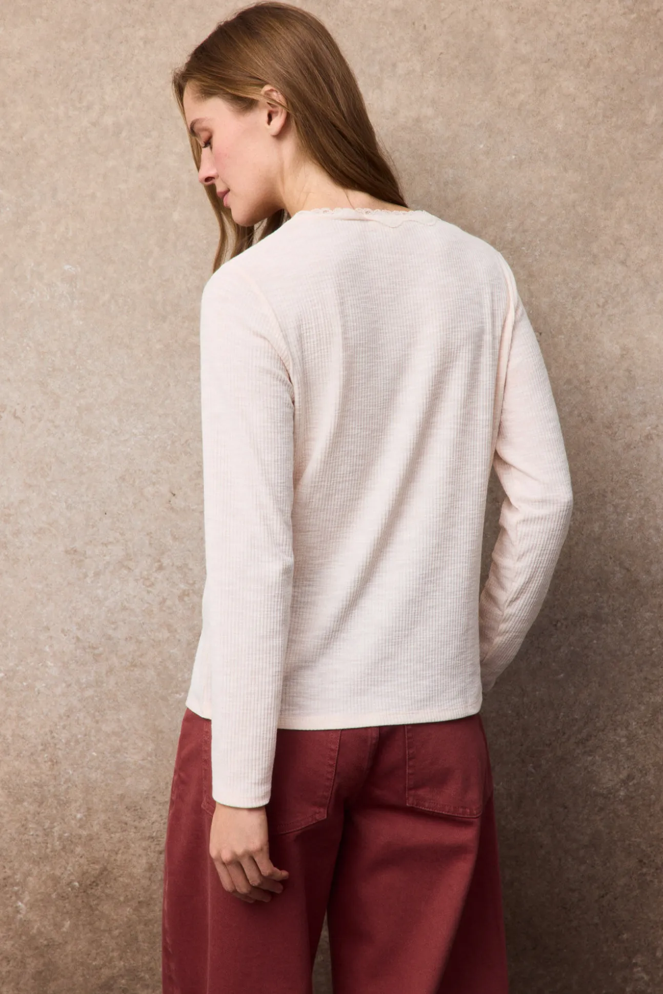 Top cardigan blonda