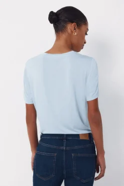 Top combinado estampado