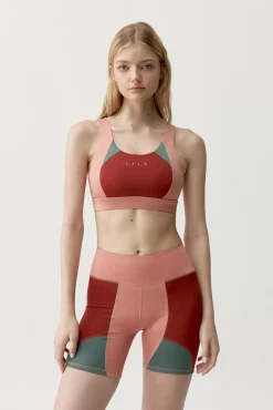 Top deportivo Daranarojo coral/verde