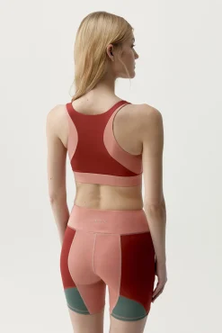 Top deportivo Daranarojo coral/verde