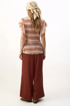 Top estructura multicolor