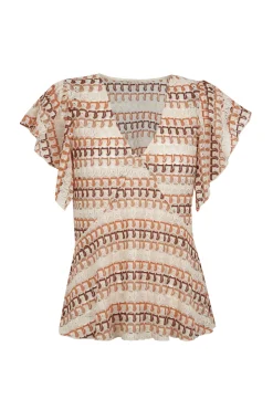 Top estructura multicolor