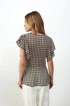 Top estructura multicolor