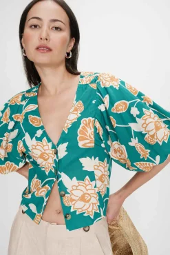 Top floral corto Vahe