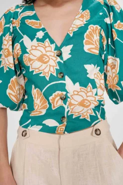 Top floral corto Vahe