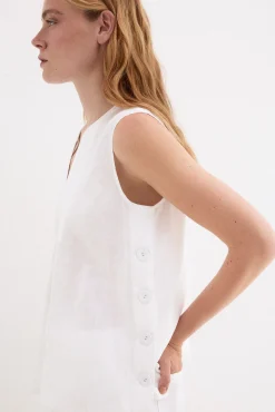 Top liso lino