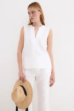 Top liso lino