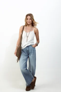 Top tirantes detalle blonda