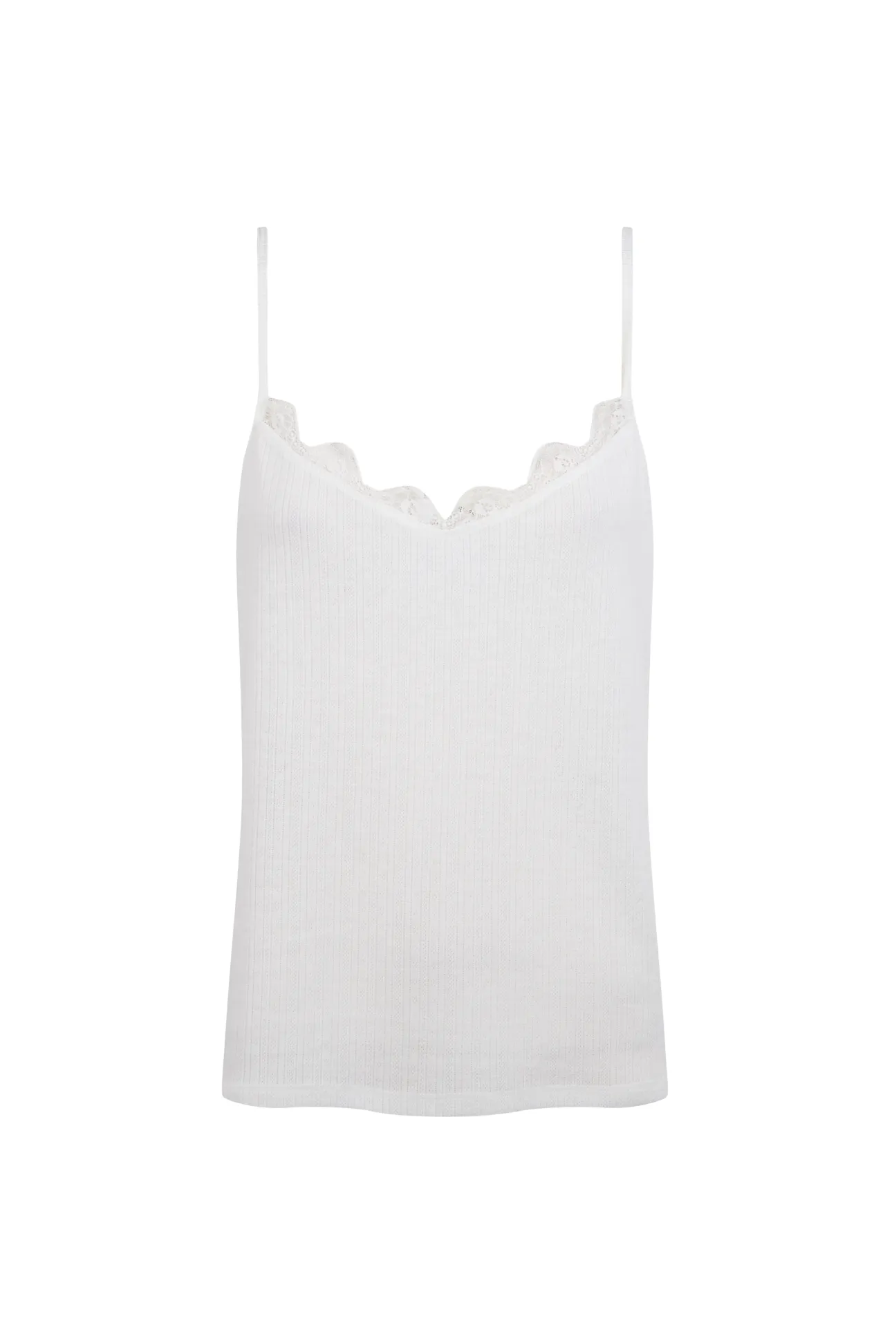 Top tirantes detalle blonda