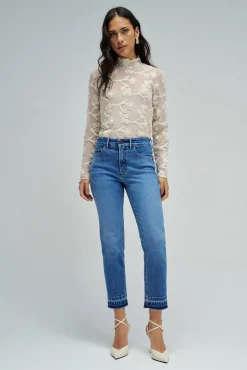 Vaqueros faith push in cropped slim