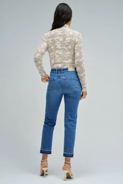 Vaqueros faith push in cropped slim