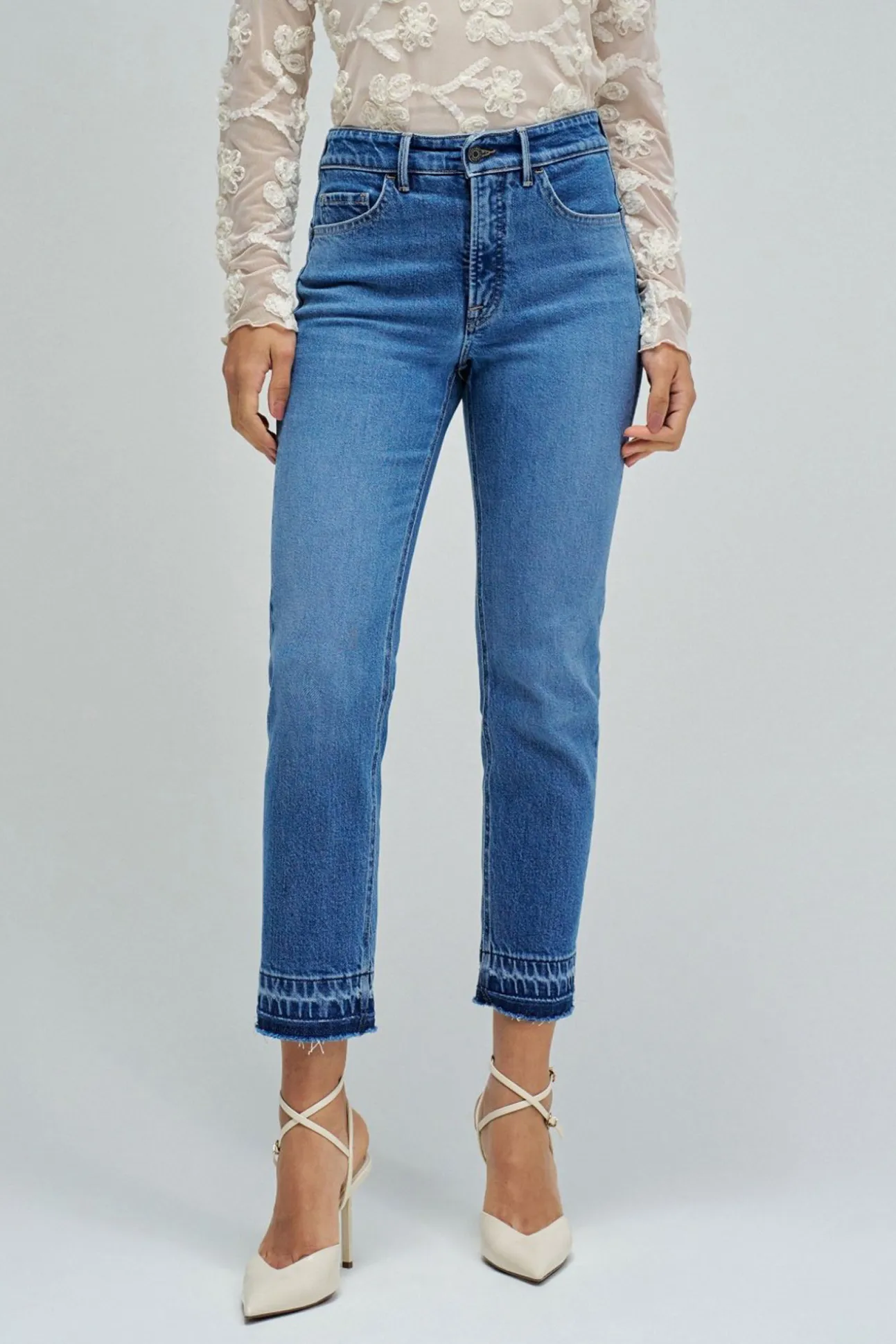Vaqueros faith push in cropped slim