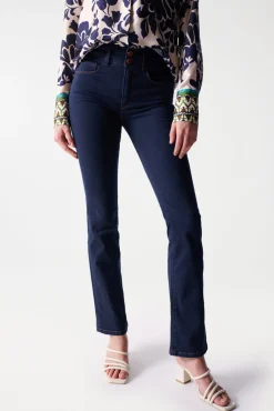 Vaqueros secret push in de corte bootcut