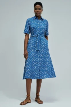 Vestido camisero midi