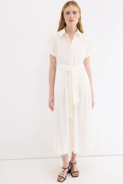 Vestido camisero popelín
