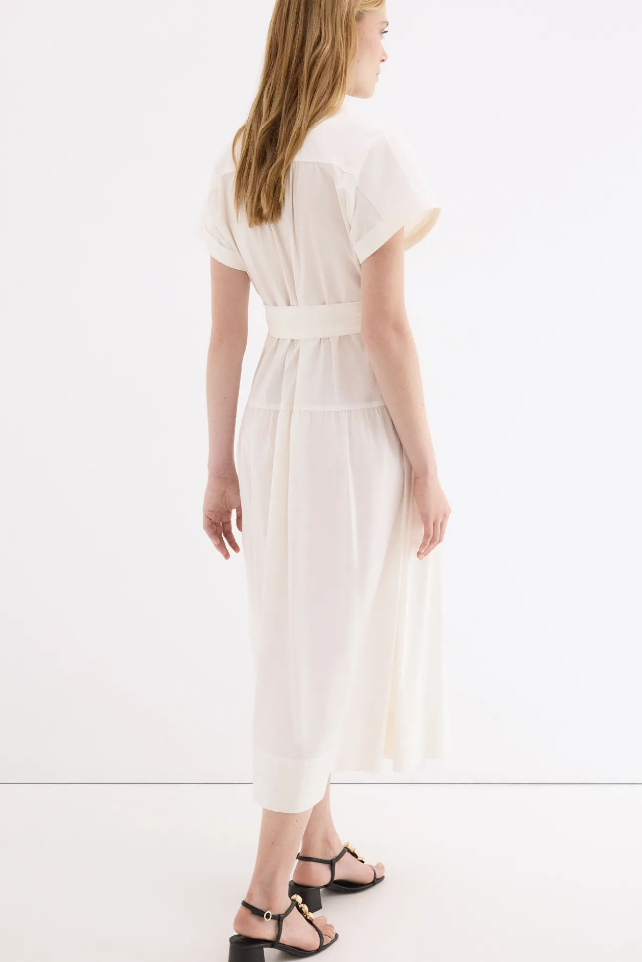 Vestido camisero popelín