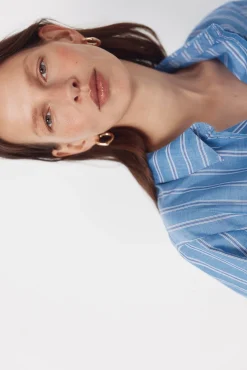 Vestido camisero rayas