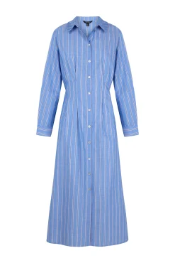 Vestido camisero rayas