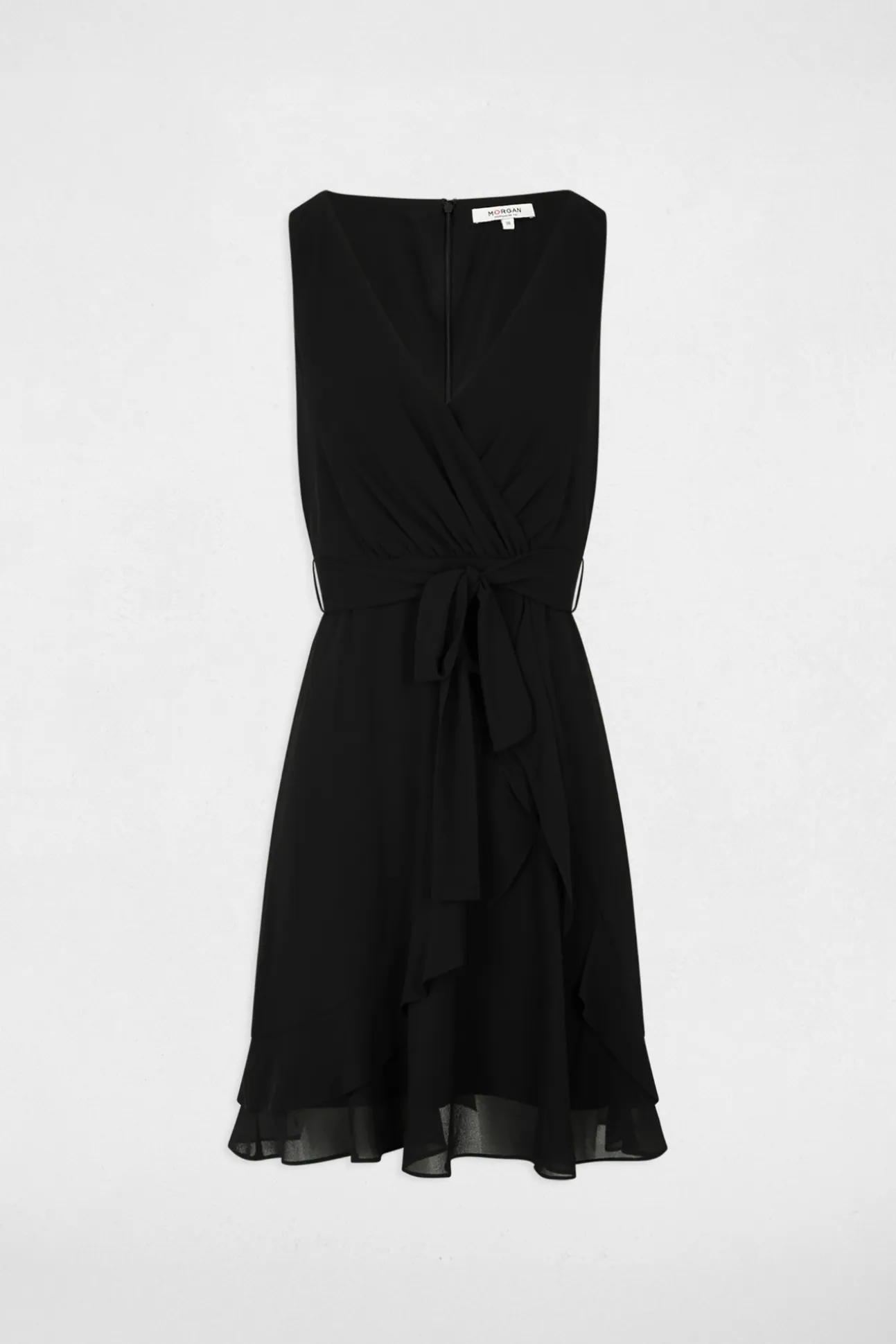 Vestido corto cruzado