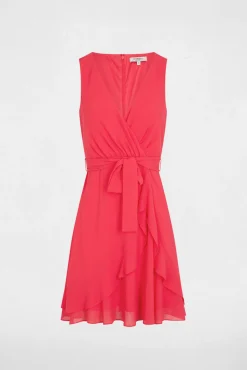 Vestido corto cruzado