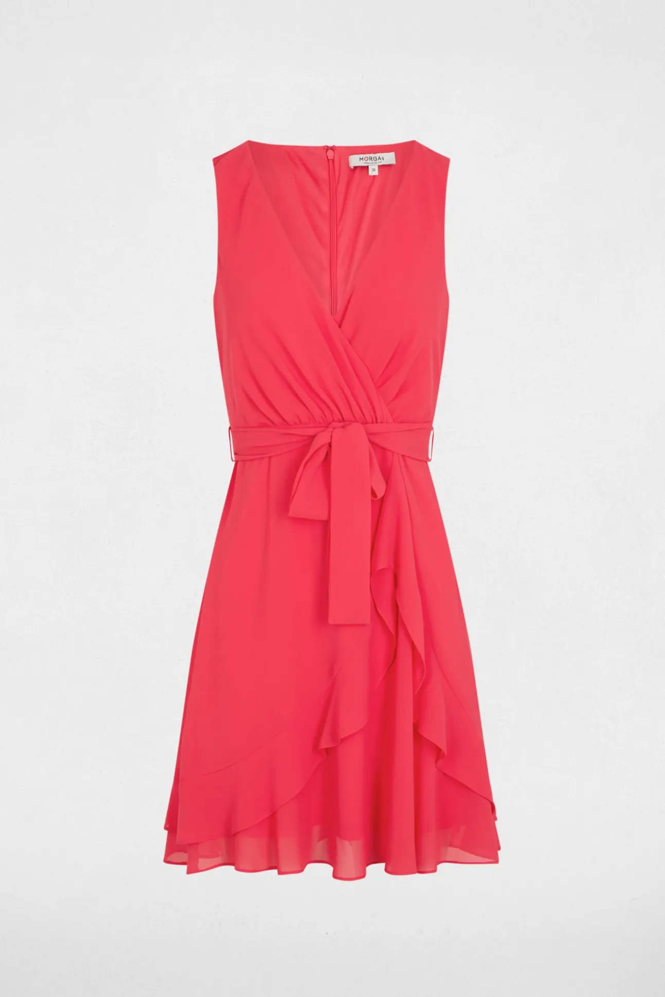 Vestido corto cruzado