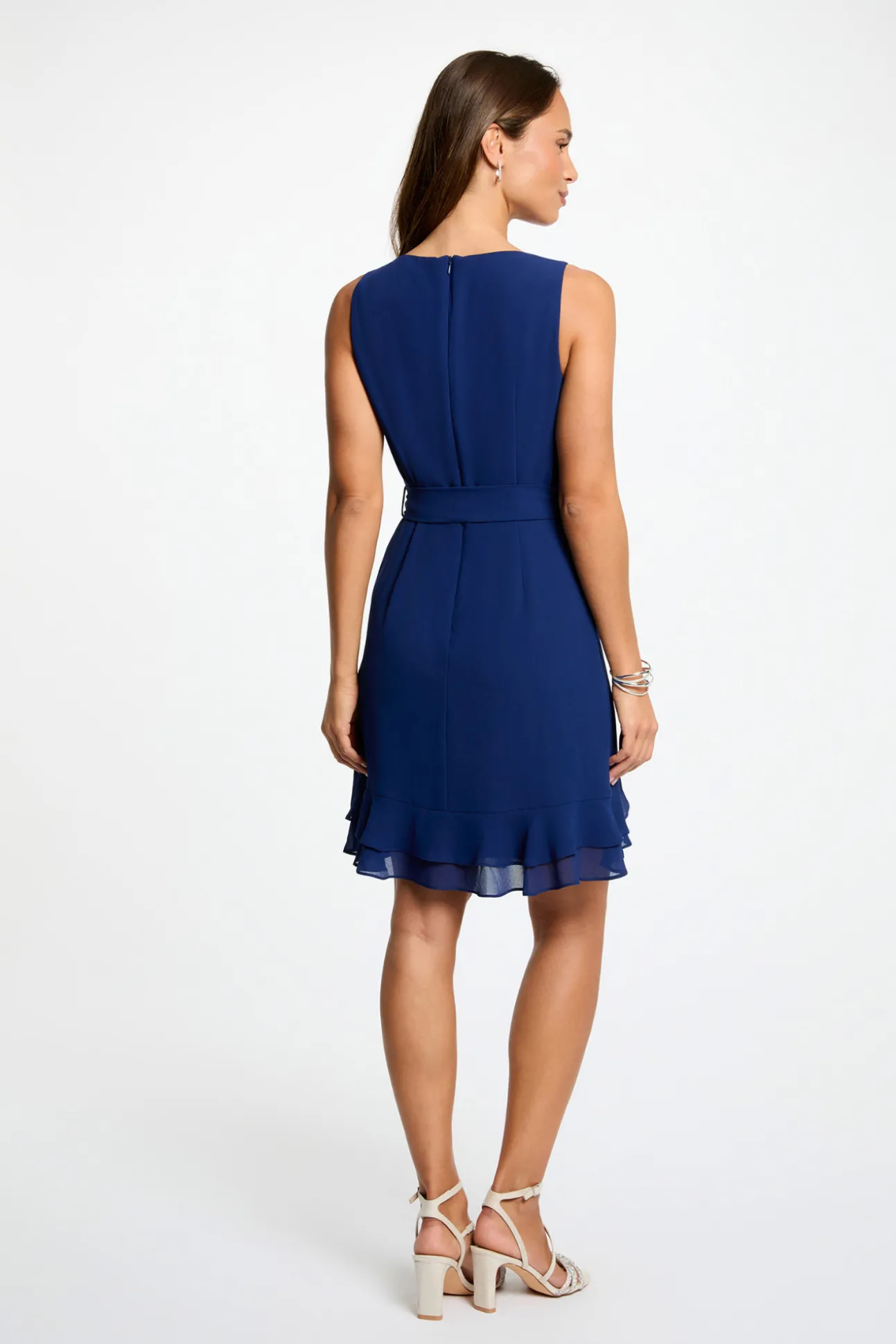 Vestido corto cruzado