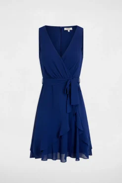 Vestido corto cruzado