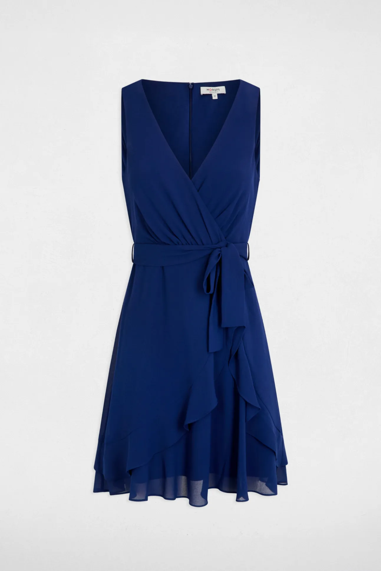 Vestido corto cruzado