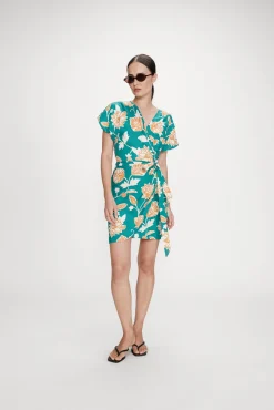 Vestido corto estampado floral Velora