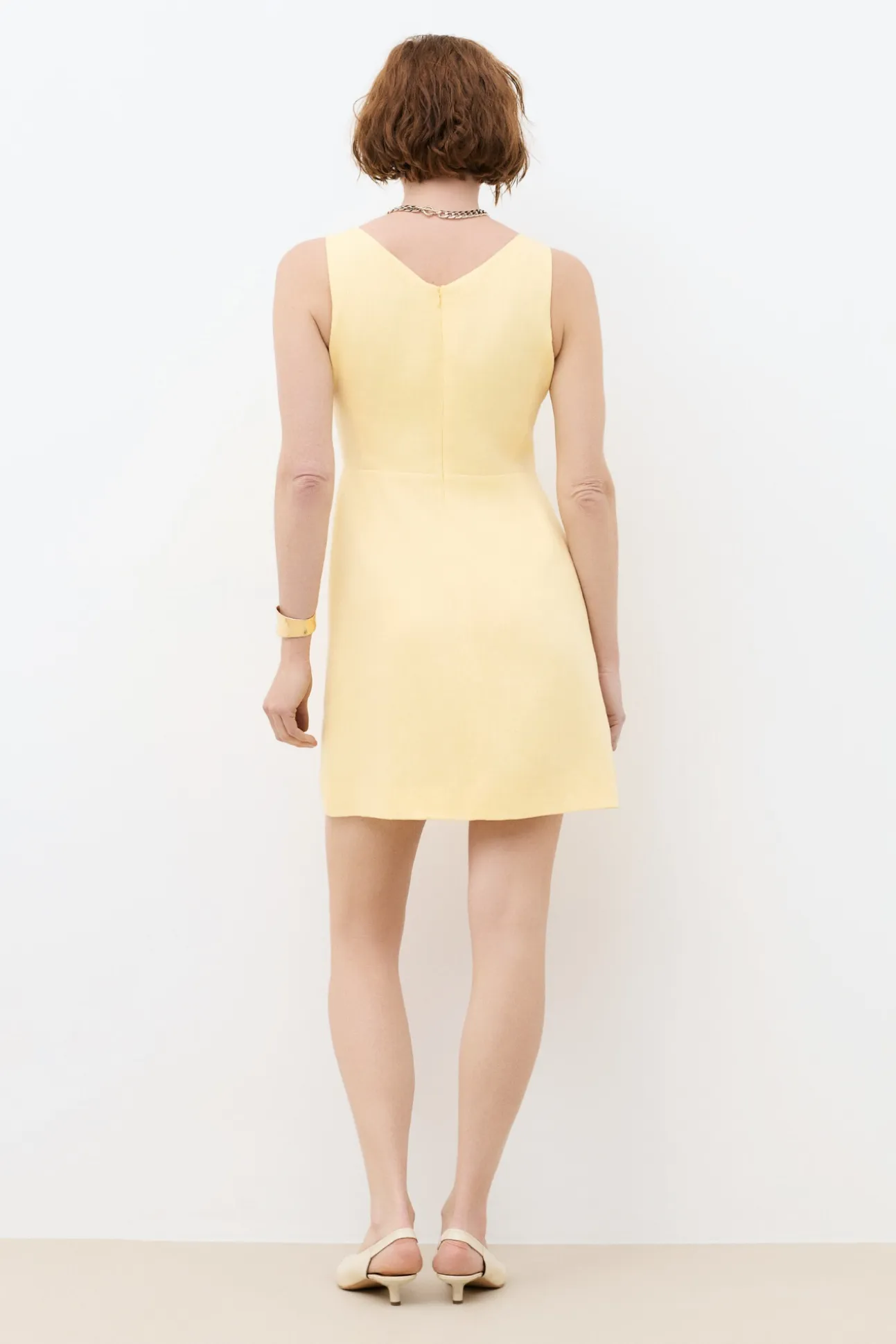 Vestido corto Rsoline 100% lino