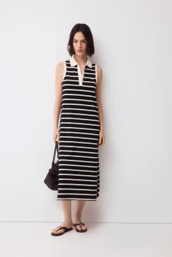 Vestido cuello polo