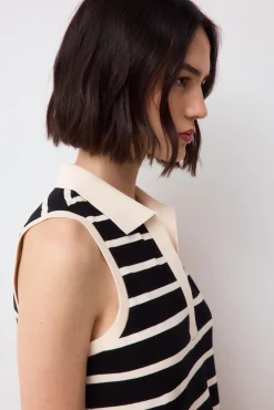 Vestido cuello polo