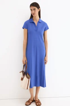 Vestido cuello polo