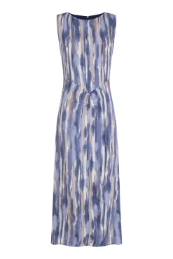 Vestido estampado frunce