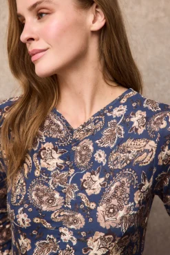 Vestido estampado frunces