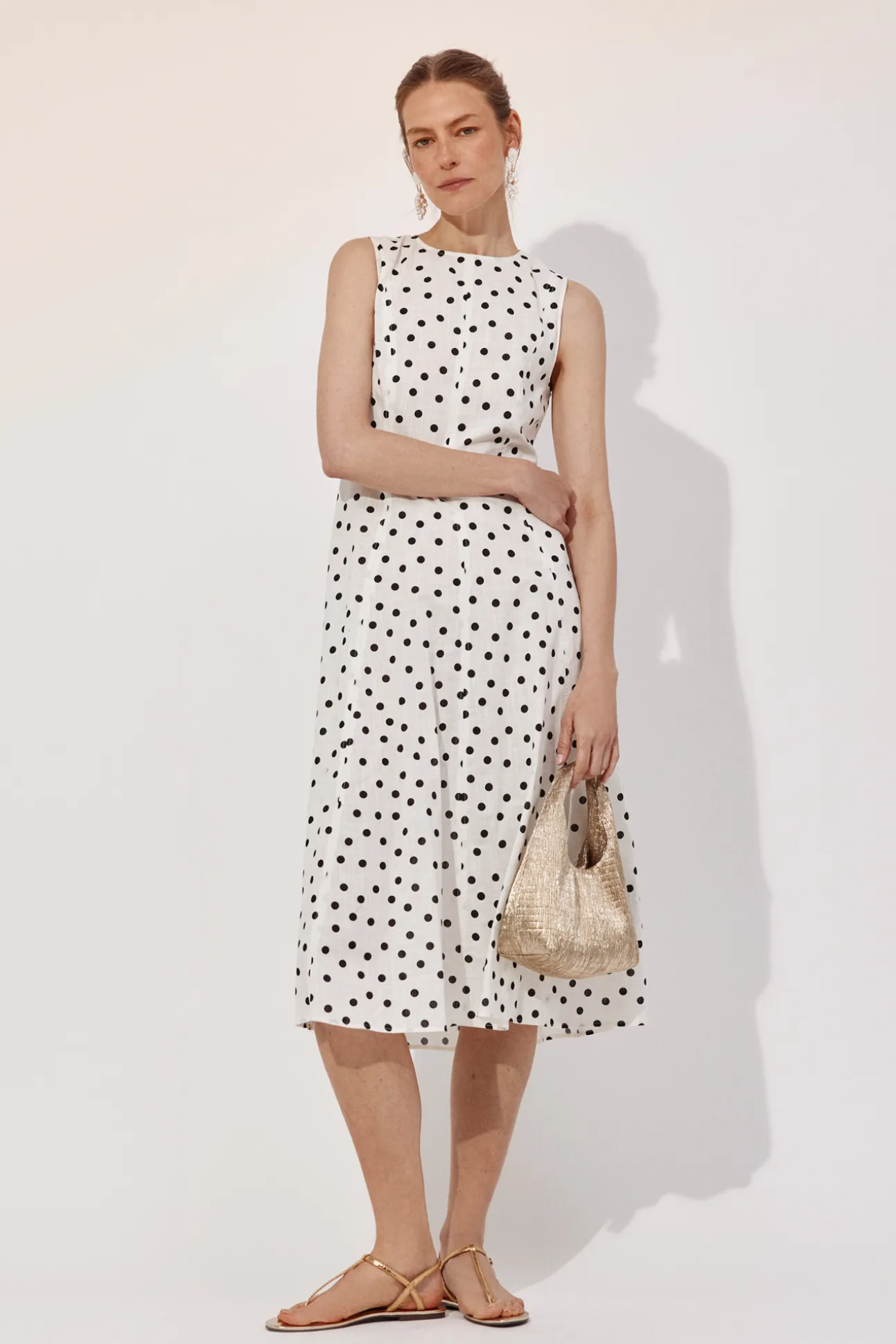 Vestido estampado lunares