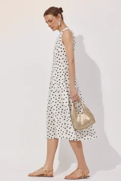 Vestido estampado lunares