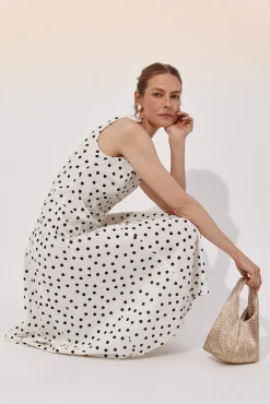 Vestido estampado lunares