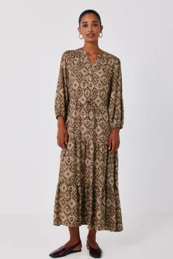 Vestido estampado vuelo