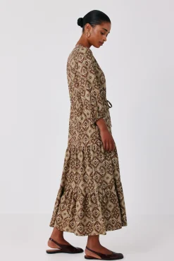 Vestido estampado vuelo