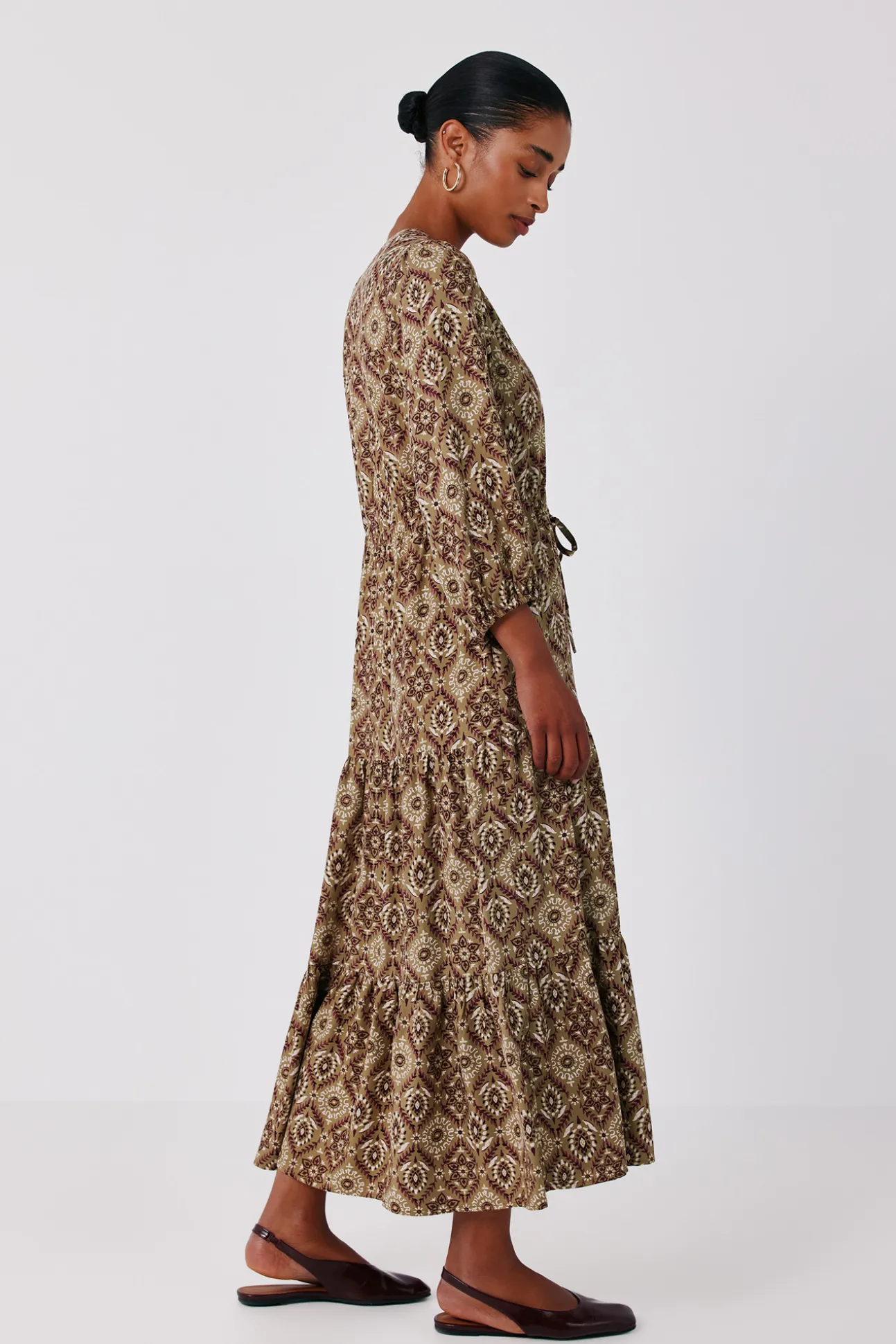 Vestido estampado vuelo