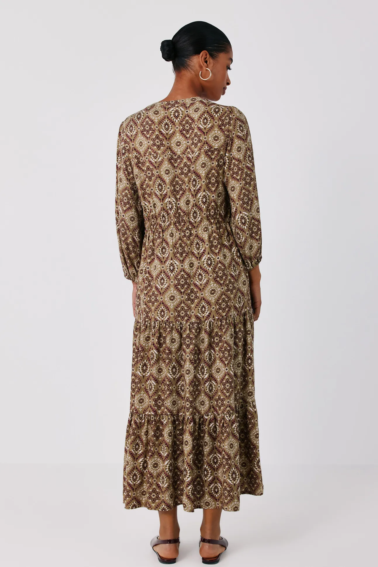 Vestido estampado vuelo