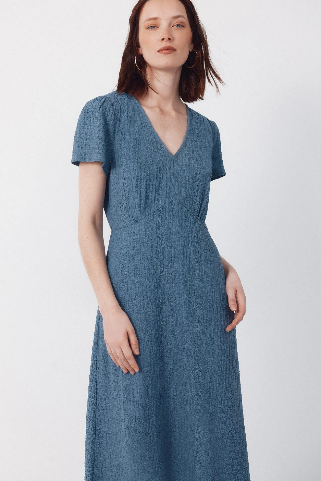 Vestido estructura estampado