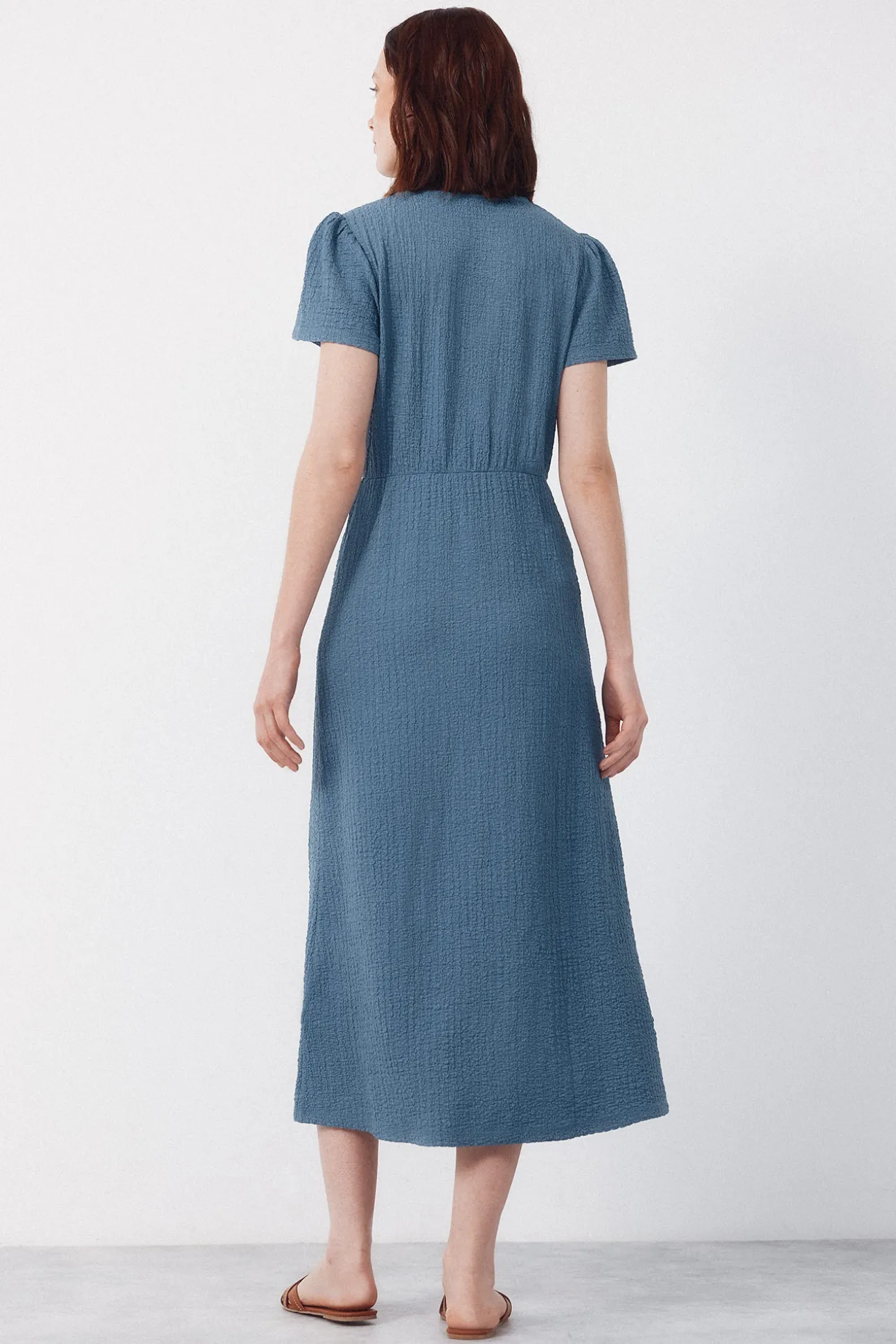 Vestido estructura estampado