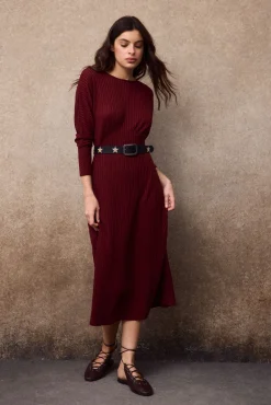 Vestido estructura manga murciélago