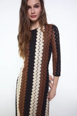 Vestido estructura multicolor