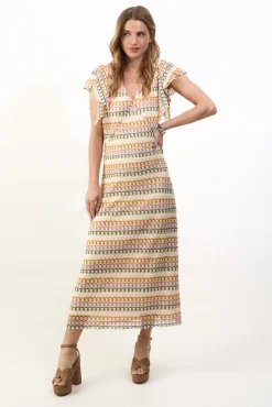 Vestido estructura multicolor