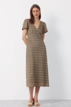 Vestido estructura rayas