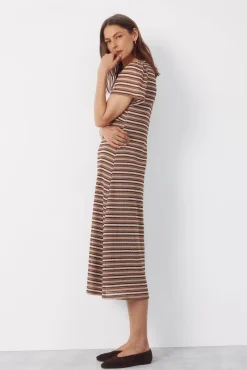 Vestido estructura rayas