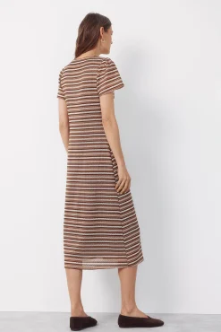 Vestido estructura rayas